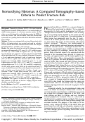 Cover page: Nonossifying Fibromas: A Computed Tomography–based Criteria to Predict Fracture Risk