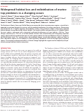 Cover page: Widespread habitat loss and redistribution of marine top predators in a changing ocean.