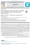 Cover page: Deeply digging the interaction effect in multiple linear regressions using a fractional-power interaction term