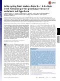 Cover page: Sulfur-cycling fossil bacteria from the 1.8-Ga Duck Creek Formation provide promising evidence of evolution's null hypothesis