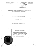 Cover page: THE GROUND STATE OF GASEOUS CaO; A STUDY OF THE MATRIX SPECTRA OF Ca AMD CaO