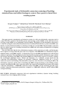 Cover page: Experimental study of deformable connection consisting of buckling‐restrained brace and rubber bearings to connect floor system to lateral force resisting system