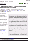 Cover page: Past and future climate effects on population structure and diversity of North Pacific surfgrasses