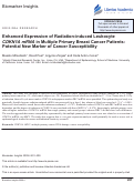 Cover page: Enhanced Expression of Radiation-induced Leukocyte CDKN1A mRNA in Multiple Primary Breast Cancer Patients: Potential New Marker of cancer susceptibility