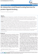 Cover page: An interaction-motif-based scoring function for protein-ligand docking