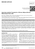 Cover page: Improving Lentiviral Transduction of Human Adipose-Derived Mesenchymal Stem Cells.