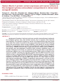 Cover page: Human fibulin-3 protein variant expresses anti-cancer effects in the malignant glioma extracellular compartment in intracranial xenograft models