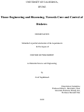 Cover page: Tissue Engineering and Biosensing, Towards Cure and Control of Diabetes
