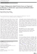 Cover page: Tomato Pathogenesis-related Protein Genes are Expressed in Response to Trialeurodes vaporariorum and Bemisia tabaci Biotype B Feeding