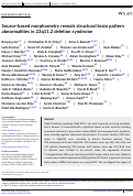 Cover page: Source-based morphometry reveals structural brain pattern abnormalities in 22q11.2 deletion syndrome.