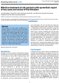 Cover page: Effective treatment of nail psoriasis with apremilast: report of two cases and review of the literature