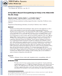 Cover page: A population-based clinicopathological study in the oldest-old: the 90+ study.