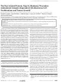 Cover page: The Ras-related Protein, Rap1A, Mediates Thrombin-stimulated, Integrin-dependent Glioblastoma Cell Proliferation and Tumor Growth*