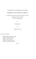 Cover page: Subalgebras of Golod-Shafarevich algebras