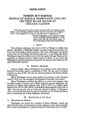 Cover page: Nobody but Harold: Profile of Harold Washington, (1922-1987) The First Black Mayor of Chicago, Illinois