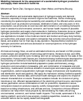 Cover page: Modeling Framework for the Assessment of a Sustainable Hydrogen Production and Supply Chain Network in California