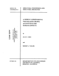 Cover page: A Simple 3-Dimensional Viscoelastic Model Accounting for Damage Effects