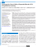 Cover page: Assessing the Clinical Utility of Expanded Macular OCTs Using Machine Learning