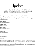 Cover page: Languages and Peoples of the Eastern Himalayan Region and the North East Indian Linguistics Society: Taking stock