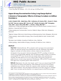 Cover page: Upper airway reconstruction using long‐range optical coherence tomography: Effects of airway curvature on airflow resistance