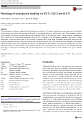 Cover page: Physiology of renal glucose handling via SGLT1, SGLT2 and GLUT2