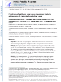 Cover page: Predictors of self-harm emergency department visits in adolescents: A statewide longitudinal study