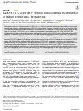 Cover page: SARS-CoV-2 aberrantly elevates mitochondrial bioenergetics to induce robust virus propagation