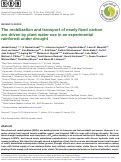 Cover page: The mobilization and transport of newly fixed carbon are driven by plant water use in an experimental rainforest under drought.