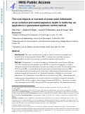 Cover page: The local impacts of coal and oil power plant retirements on air pollution and cardiorespiratory health in California: An application of generalized synthetic control method.