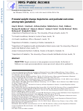 Cover page: Prenatal Weight Change Trajectories and Perinatal Outcomes among Twin Gestations.