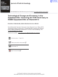 Cover page: Technological Change and Economy in the Epipalaeolithic: Assessing the Shift from Early to Middle Epipalaeolithic at Kharaneh IV