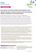 Cover page: Associations of racial and ethnic discrimination with adverse changes in exercise and screen time during the COVID-19 pandemic in the United States