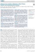 Cover page: β-Blocker Use and Risk of Mortality in Heart Failure Patients Initiating Maintenance Dialysis