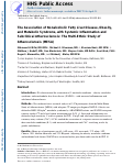 Cover page: The association of nonalcoholic fatty liver disease, obesity, and metabolic syndrome, with systemic inflammation and subclinical atherosclerosis: The Multi-Ethnic Study of Atherosclerosis (MESA)