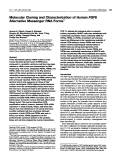 Cover page: Molecular cloning and characterization of human FGF8 alternative messenger RNA forms