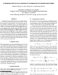 Cover page: Lower Bounds of Localization Uncertainty in Sensor Networks