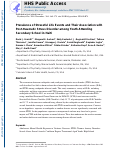 Cover page: Prevalence of stressful life events and their association with post-traumatic stress disorder among youth attending secondary school in Haiti