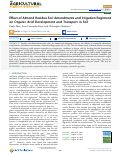 Cover page: Effect of Almond Residue Soil Amendments and Irrigation Regiment on Organic Acid Development and Transport in Soil