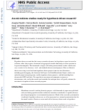 Cover page: Are microbiome studies ready for hypothesis-driven research?