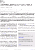Cover page: Differential Effects of Hepatocyte Nuclear Factor 4α Isoforms on Tumor Growth and T-Cell Factor 4/AP-1 Interactions in Human Colorectal Cancer Cells