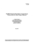 Cover page: Simplified Numerical Description of Latent Storage Characteristics for Phase Change Wallboard