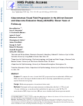 Cover page: Glaucomatous Visual Field Progression in the African Descent and Glaucoma Evaluation Study (ADAGES): Eleven Years of Follow-up