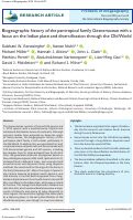 Cover page: Biogeographic history of the pantropical family Gesneriaceae with a focus on the Indian plate and diversification through the Old World