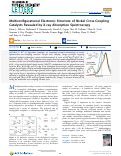 Cover page: Multiconfigurational Electronic Structure of Nickel Cross-Coupling Catalysts Revealed by X-ray Absorption Spectroscopy.