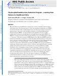 Cover page: The Hospital Readmissions Reduction Program—learning from failure of a healthcare policy