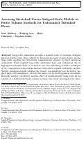 Cover page: Assessing Stretched-Vortex Subgrid-Scale Models in Finite Volume Methods for Unbounded Turbulent Flows