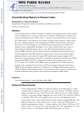 Cover page: Visual Working Memory in Human Cortex