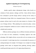 Cover page: Applied Computing in Civil Engineering