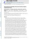 Cover page: Neuroanatomical substrates of executive functions: Beyond prefrontal structures