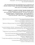 Cover page: New distributional data for the Mediterranean medicinal leech Hirudo verbana Carena, 1820 (Hirudinea, Hirudinidae) in Italy, with a note on its feeding on amphibians